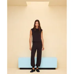 Pantalón bombacho de punto de mujer