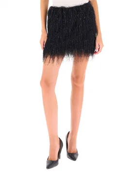 LIU JO Gonna con frange NERO 42 - Liu jo - FashionsVida