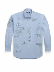Camisa vaquera azul claro XXL
