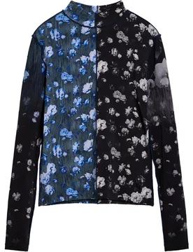 Camiseta de mujer bicolor floral - Desigual - FashionsVida