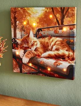 Pagen LED-Bild "Herbstkatze" - 3Pagen - FashionsVida