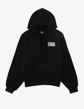 Ugg Hoodie Side Logo noir l femme - Ugg - FashionsVida