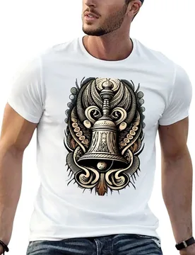Hand bell Exortic Art T-Shirt topping fashion shirts mens designer clothes - Aliexpress - FashionsVida
