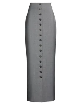 Falda larga Mujer Gris 34 Mujer - Giuseppe Di Morabito - FashionsVida