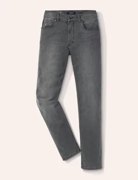 Comfort-Flex Jeans, Modern Fit#normale Größen#schlanke Größen#untersetzte Größen, Farbe Grau, 106, bequem dank Spezialgewebe hergestellt in Euro - Walbusch - FashionsVida