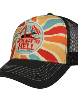Highway Logo Cap by - black-orange - Size: One Size - King Kerosin - FashionsVida