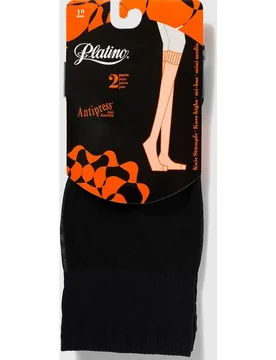 Pack de dos pares de minimedias de 40 deniers de mujer - Platino - FashionsVida