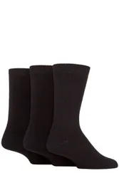 Mens 3 Pair Full Cushion Bamboo Boot Socks Black 7-11 Mens - Black - Size: 7-11 Mens