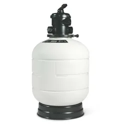 Millennium Ø480 9000l/h Top Mount Valve 1 1/2´´ Blown Sand Filter White / Black One Size unisex