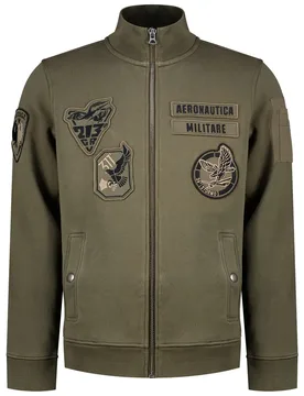 Sweat-shirt à Zip 262fe2143uf00686 Tea Leaf M - Aeronautica Militare - FashionsVida