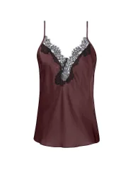 Top - Canotta POETRY LUXURY urban green marrone XS