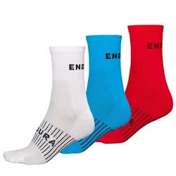 Calzini Coolmax® Race 3 Paia White / Blue / Red