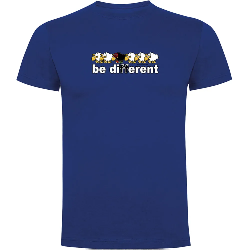 Maglietta A Maniche Corte Be Different Bike Royal Blue - Kruskis - FashionsVida