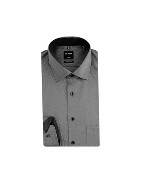 Olymp Camisa Modern Fit gris 40 - Olymp - FashionsVida