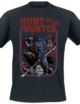 T-Shirt - Hunt Or Be Hunted - L bis XXL - für Männer - Größe L - schwarz - EMP exklusives Merchandise! - Männer - male - PREDATOR - FashionsVida