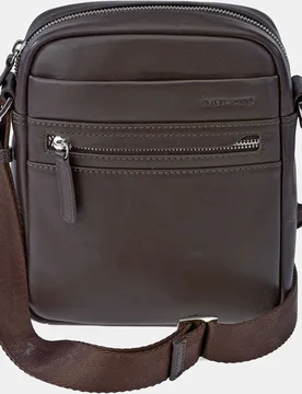 Bolso cruzar en piel suave color negro para hombre - Daviletto - FashionsVida