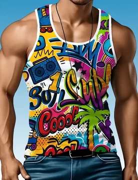 Men's Quiksilver 1969 Logo Print Tank Top Black Summer lightweight and Breathable Casual Sleeveless Men's T-Shirts and Tank tops - Aliexpress - FashionsVida