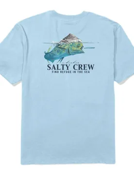 T-shirt à Manches Courtes Mahi Surface Classic Clear Sky L - Salty Crew - FashionsVida