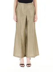 Pantalone a palazzo VERDE OLIVA 40