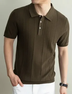Linen Men's Polo Shirts T shirt Old Money Look Short Sleeve Fashion Casual Fit for Summer Vacation Daily Wear - Aliexpress - FashionsVida