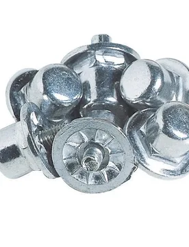 Schraubstollen (100 St.) - Argenté - unisex - Size: 16 mm - Tremblay CT - FashionsVida