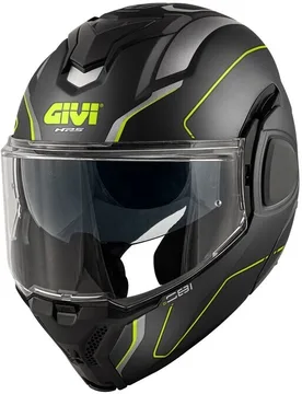 Casco Moto Modulare P/J X36 FIBRA PULSE Nero Opaco Arge taglia L - GIVI - FashionsVida