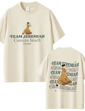 TV Play The Summer I Turned Pretty Team Jeremiah Cousins Beach Giraffe Graphic T-shirt Men Women Casual Cotton Vintage T Shirts - Aliexpress - FashionsVida