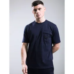 Mens Navy Kyoto Pocket T-Shirt - Male - Navy - Small