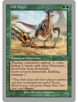 Old Fogey (foil) Unhinged - Magic: The Gathering - FashionsVida