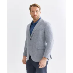 Chaqueta tallas grandes de hombre punto pata de gallo