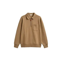 Felpa Con Mezza Zip 2067130 Warm Khaki L