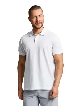 Deck Short Sleeve Polo Bright White L Men - SLAM - FashionsVida