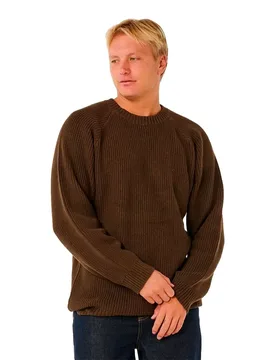 Pull Premium Surf Knit Crew Coffee M - Rip curl - FashionsVida