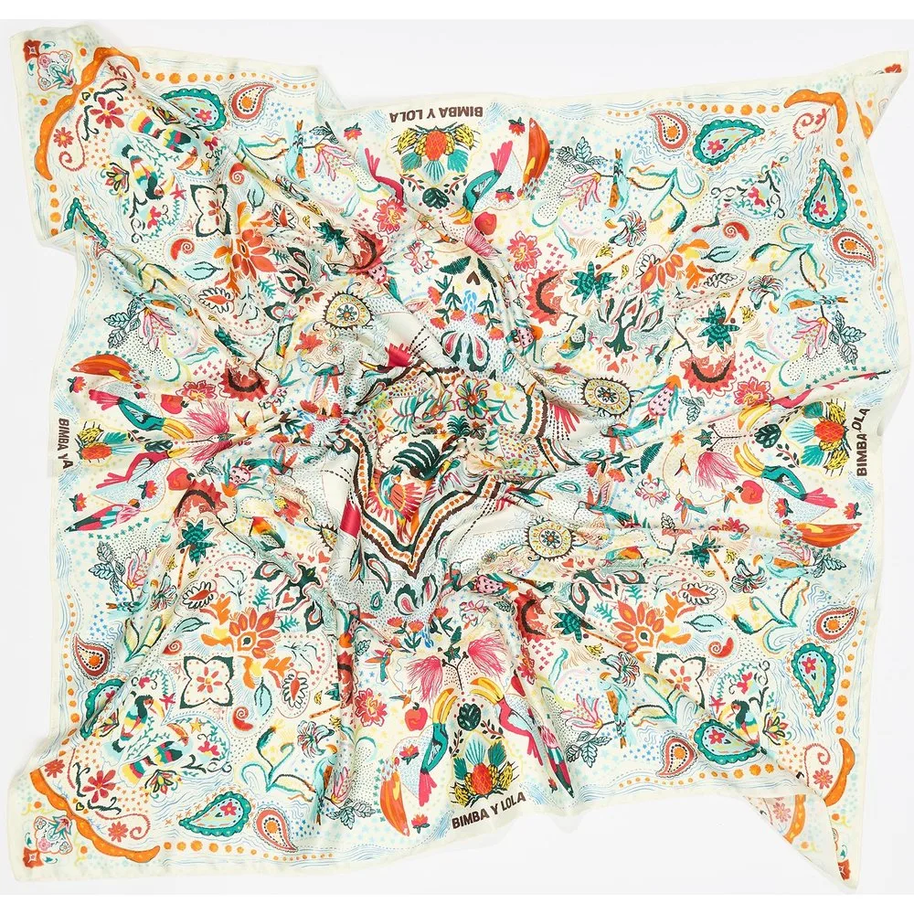 Pañuelo pájaros tropicales - Bimba y Lola - FashionsVida
