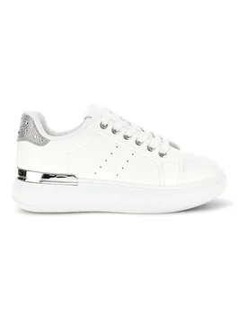 Sneakers bianche con dettagli argento Cafè Cost 45JH07267 38 - CAFÈ COST - FashionsVida