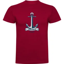 Anchor Short Sleeve T-shirt Dark Red M Men