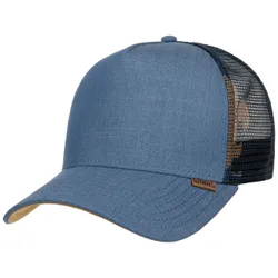 Linen Snapback Mesh Cap by - navy - Herren - Size: One Size