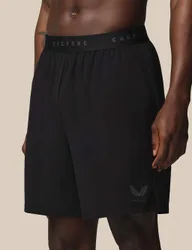 Stretch Zip Pocket Sports Shorts Black male
