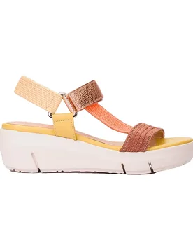 Sandales Compensées Flynn 90 Brown / Orange EU 40 - Wonders - FashionsVida