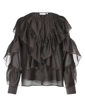 COMMA Bluse braun 38 Damen - Comma - FashionsVida