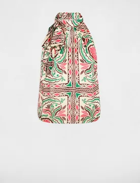Blusa de mujer satinada con cuello alto - Morgan - FashionsVida