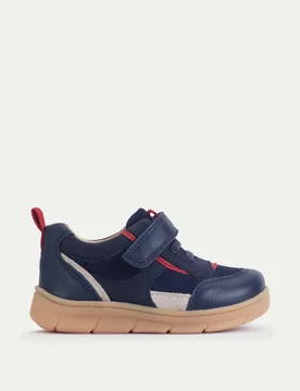 Kids' Leather Riptape Trainers (4 Small-10.5 Small) Navy Mix male - Start-Rite - FashionsVida