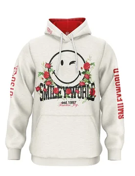 Smiley Vintage Hoodie Multicolour XL Men,Women - OTSO - FashionsVida