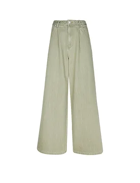 Jeans de pierna ancha MOENA oliva 29 - Officine Generale - FashionsVida