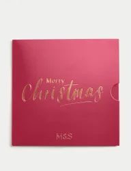 Christmas Red Gift Card No Colour