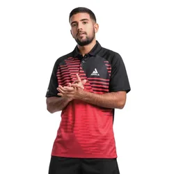 Zephir Short Sleeve Polo Black / Red M