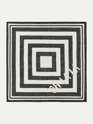 Bandana mit Karomuster 60x60 cm Schwarz