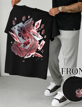 Camiseta casual versátil de manga corta con cuello redondo y estampado para hombre S - Shein - FashionsVida
