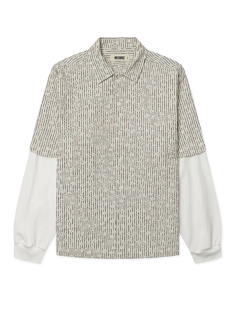 Hemd WBWANG creme M Herren - Woodbird - FashionsVida