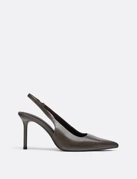 Slingback-Pumps GRAU 41 - Stradivarius - FashionsVida